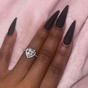 Cute heart ring sterling sliver